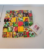 M&amp;M woven wrapper clutch purse handmade bag, one of a kind - $40.00