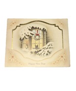 Gold, Glittered - 1930’s Vintage New Year Card - $15.79