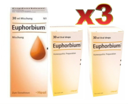 3 PACK Heel Euphorbium compositum C, Euphorbium compositum S oral drops ... - $54.99