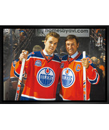 Wayne Gretzky &amp; Connor McDavid Framed Canvas - Edmonton Oilers - $210.00