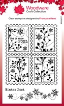 Woodware Clear Stamps 4&quot;X6&quot;-Winter Postage - £20.10 GBP