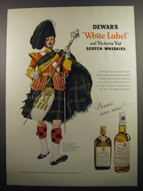 1955 Dewar&#39;s White Label and Victoria Vat Scotch Advertisement - £15.01 GBP