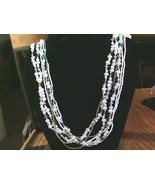 Vintage 7 strand beaded necklace - $188.49 MXN