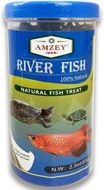 Amzey 2.3 oz Dried River Fish - Natural Food for Turtles, Terrapins, Reptiles - £10.56 GBP
