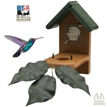 HUMMINGBIRD NESTING HOUSE - Weatherproof Poly Hummer Bird Birdhouse AMIS... - £47.16 GBP