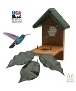 HUMMINGBIRD NESTING HOUSE - Weatherproof Poly Hummer Bird Birdhouse AMIS... - £47.17 GBP