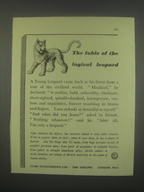 1949 TI Tube Investments Ad - The fable of the logical leopard - £14.90 GBP