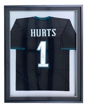 Jalen Hurts Signed Framed Custom Black Pro Style Football Jersey JSA Hologram - £540.03 GBP