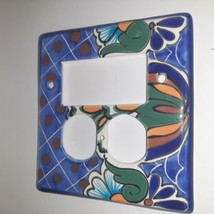 TalaMex Mexican Ceramic Wall Plate GFI/Rocker Outlet Switch Plate Daisy - £13.98 GBP