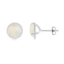 ANGARA Natural Opal Martini Stud Earrings in Silver for Women (Size-7mm) - $368.10+