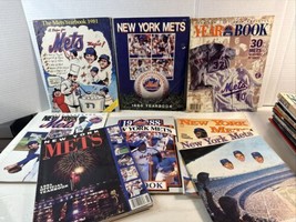 LOT 8 New York Mets Vintage Yearbooks 1969/ 81 / 89-93/ All Intact Strawberry - £18.67 GBP