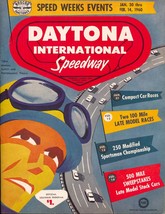 Daytona Int&#39;l Speedway NASCAR  Auto Race Program 2/14/1960-Lee Petty-VF/NM - £335.32 GBP