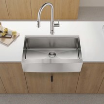 Farmhouse Kitchen Sink: 33x22&quot; Gunmetal Black - $533.99