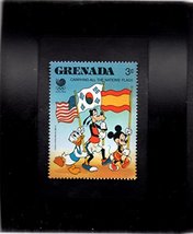 Tchotchke Framed Stamp Art - Disney - Donald, Goofy &amp; Mickey on Parade - £6.17 GBP