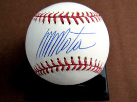 Manny Mota 2 X Wsc L.A. Dodgers Pirates Signed Auto Oml Baseball Jsa Beauty - $118.79