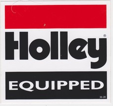 5 HOLLEY EQUIPPED STICKERS CARBURETORS DRAG RACING DECAL HOT ROD PERFORM... - $9.99