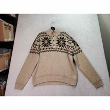 Vintage Polo by Ralph Lauren Sweater Mens XL Multi Fair Isle Linen Silk Blend - £111.04 GBP