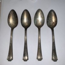 Set Of 4 Vintage NATIONAL SILVER CO. E.P.N.S. Silver-Plated Teaspoons - £15.02 GBP