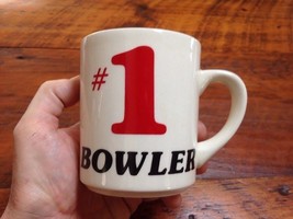 Vtg Number One #1 BOWLER Made in England Porcelain Ceramic Tea Cup Coffe... - $29.99