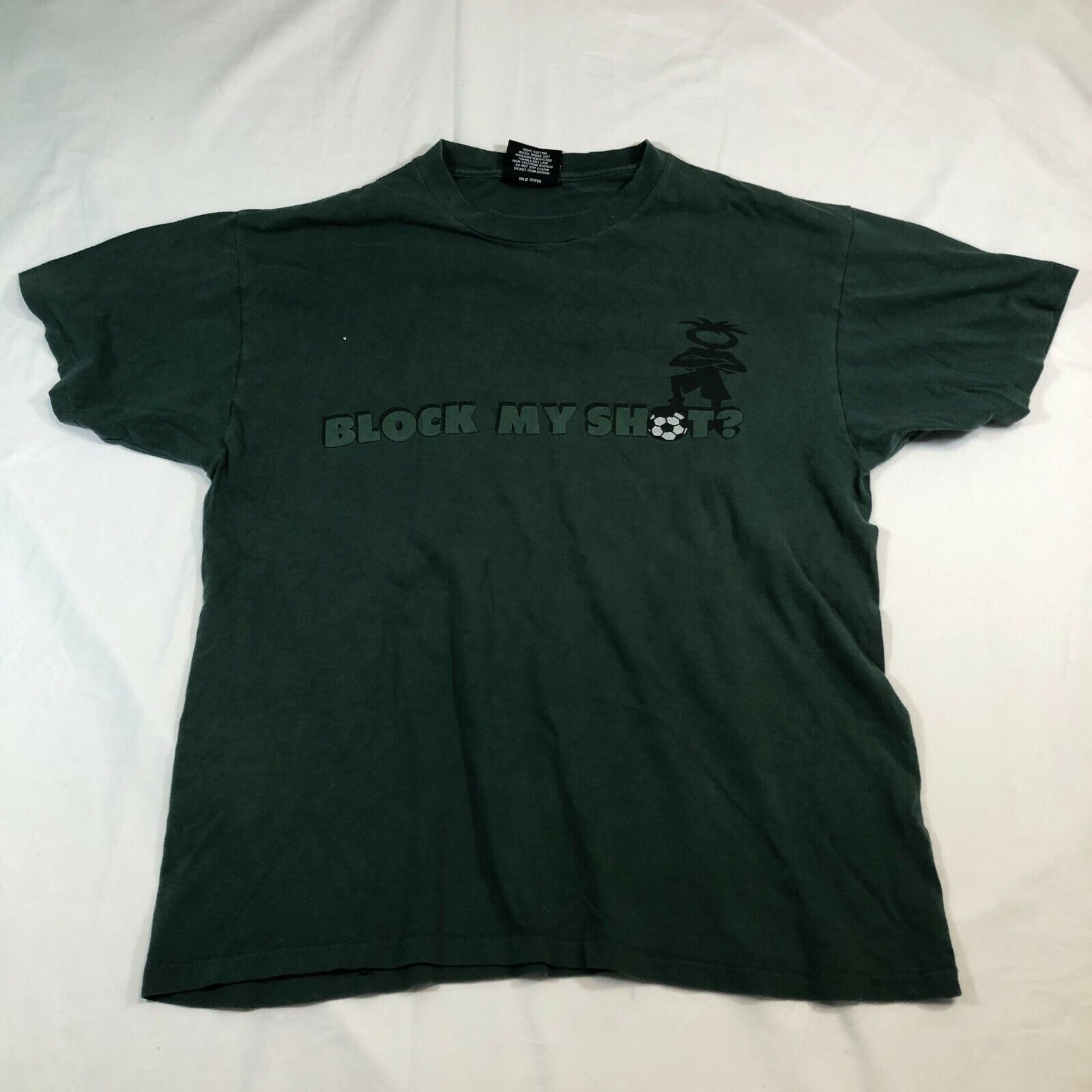 Vintage OGIO Shirt Mens L Dark Green Short Sleeve Cotton Soccer Football 90s - $15.88