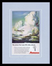 1955 Panagra Airlines Pan Am Framed 11x14 ORIGINAL Vintage Advertisement  - $49.49