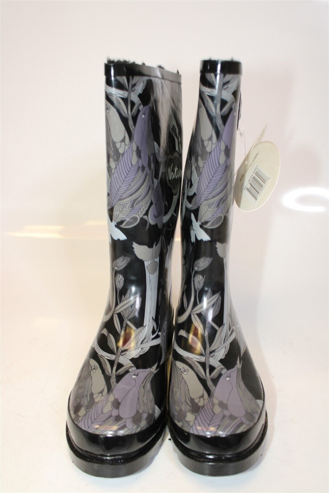 New Rare Sakroots by The Sack Rain Boots Rhythm Nature Peace Print Fur Insert 9