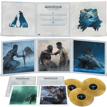 God of War Ragnarok Vinyl Record Soundtrack 3 x LP Limited Gold Color Edition - £65.53 GBP