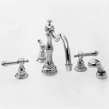 Newport Brass 3-1037 Chesterfield Triple Handle Roman Tub Faucet with Handshower - £743.06 GBP
