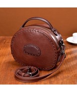 Leather handbags New retro leather  handmade ladies shoulder diagonal ha... - £55.07 GBP