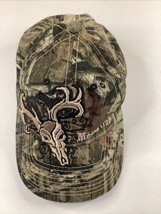 Mossy Oak Camo Hat Cap Signature Stretch S/M Deer Hunting Fishing - £7.89 GBP