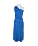 Ted Baker Size 8 Blue Miriom One Shoulder Pleated Midi Dress NWT $315 - £94.38 GBP