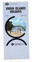 Pan Am Virgin Islands Holidays Brochure AAA 1969 Summer - $17.82