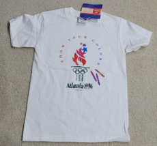 Vintage 1996 Atlanta Olympics Child/Youth Medium 10-12 T Shirt - £14.55 GBP