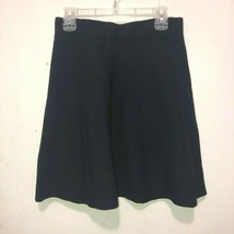 Zara Basic Collection Black Knit Pull On Skater Skirt Women&#39;s SZ XS - £10.26 GBP