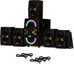 Home Theater Speaker System By Acoustic Audio (Aa5210) With Bluetooth, Led - £112.58 GBP
