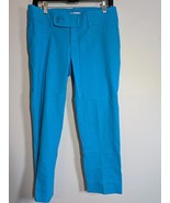 Lilly Pulitzer Cropped Chino Dress Pant Women 6 Blue Resort Travel Office - $45.87 CAD