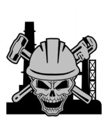 Pipefitter Industrial Skull Union Sticker Decal (Select your Size) - £2.21 GBP+
