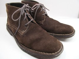 Johnston &amp; Murphy Suede Chukka Desert Boots Crepe Sole Mens Size 8 M Brown - £23.12 GBP