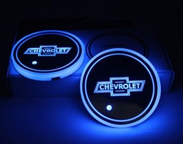 2pcs Compatible with Chev rolet LED Car Cup Holder Lights - £18.74 GBP