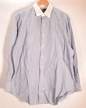 Polo by Ralph Lauren Mens Vintage Casual Striped Shirt Light Blue 16 1/2-33 - $59.40