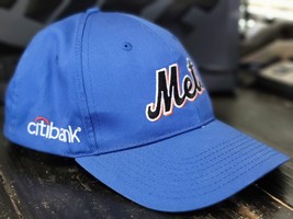 New York Mets Citibank Blue Dad&#39;s Baseball Hat Adjustable Size - $14.03