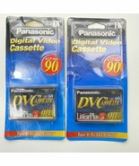 Panasonic DVC Digital Video Cassette Mini 90 Min Lot of 2 NIP - $17.52 CAD