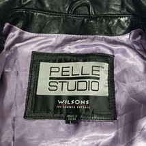 Wilson's Leather Pelle Studio RN#69426 Black Men's Jacket Full Zip Size Large image 3