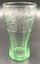 Coca Cola Green Genuine Glass Tumblers 16 oz 6&quot; Tall 3.25&quot; Dia - $6.79