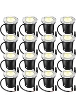 16 Pcs 3W LED Well Lights Low Voltage Outdoor Landscape in Ground Waterp... - $69.29