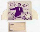 Freddie Higuera Table Card &amp; Request Form Jazz Drummer 1950&#39;s Satchmo Ar... - $27.69