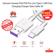 New Fast Charging Charger Cable For Huawei P20 P30 Pro Lite Mate Type C USB 5A - £2.94 GBP