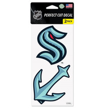 Seattle Kraken Decal 4x4 Perfect Cut Set of 2 Special Order - $595.61 MXN