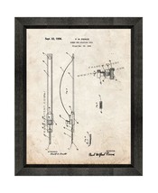 Queen Bee Grafting Tool Patent Print Old Look with Beveled Wood Frame - £19.94 GBP+