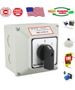 Compact 3 Position Rotary Switch - 660V 40A | 12 Screw Terminals for Pow... - $58.73 CAD